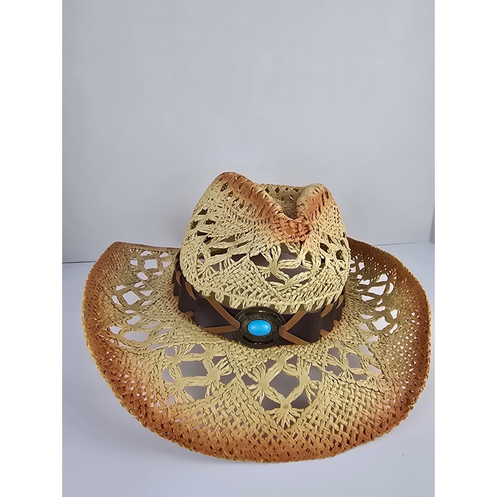 Reliant Distributing Straw Cowboy Hat Women OS Tan HNZ-2533LS Western Boho
